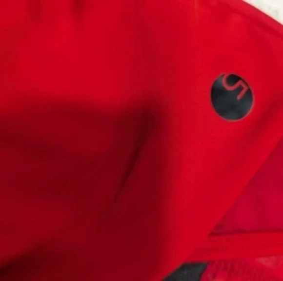 CUTE 5dancewear Five 5 YXL Extra large Gymnastics Dance Leotard CHRISTMAS RED - Picture 4 of 13